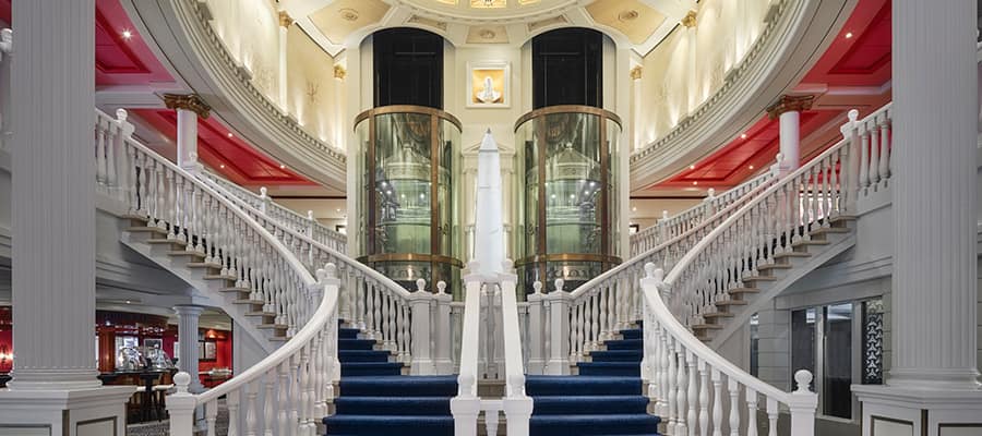 Capitol Atrium staircase on Pride of America