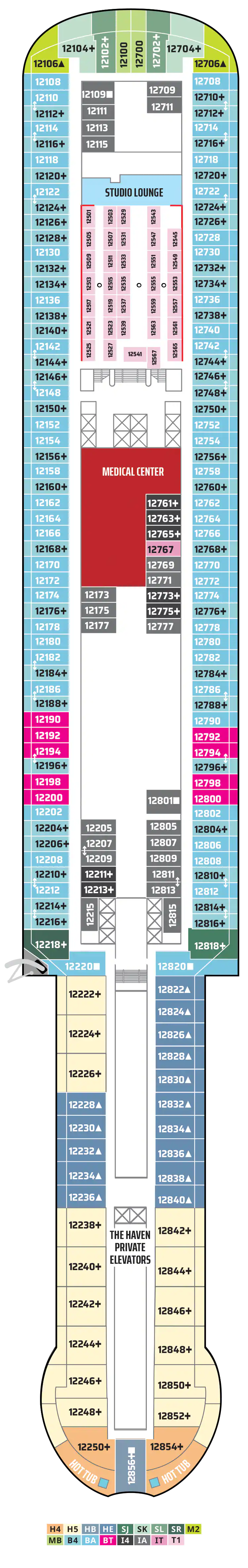 Deck 12 Deck Plan