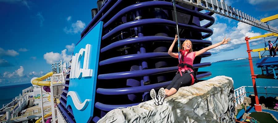 Zipline on your Transatlantic cruise