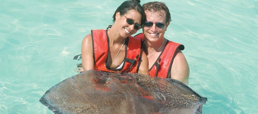 Swim with stingrays on your Transatlantic cruise