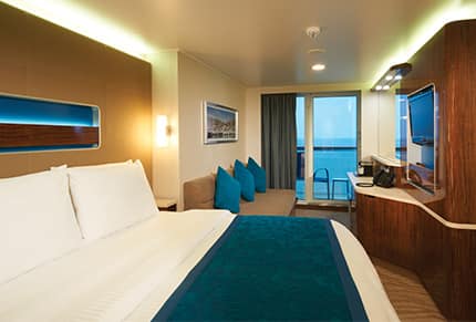 View the Southern Caribbean from your own private balcony