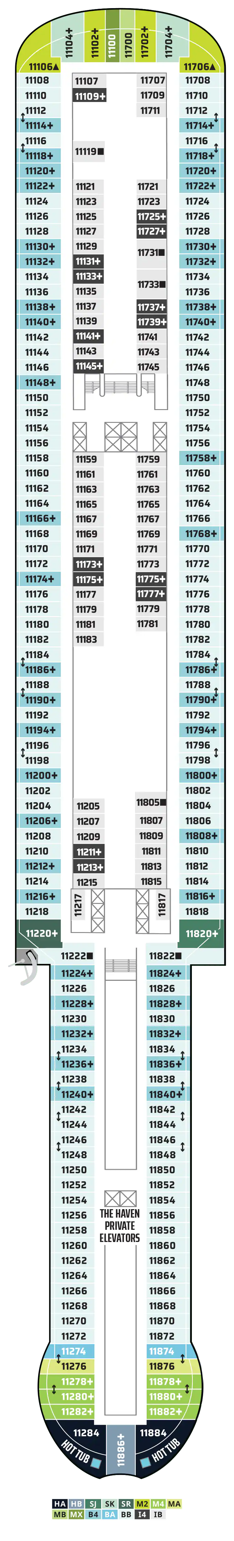 Deck 11 Deck Plan